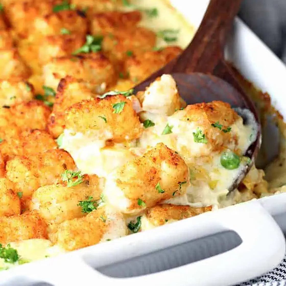 Tater Tot Chicken Pot Pie