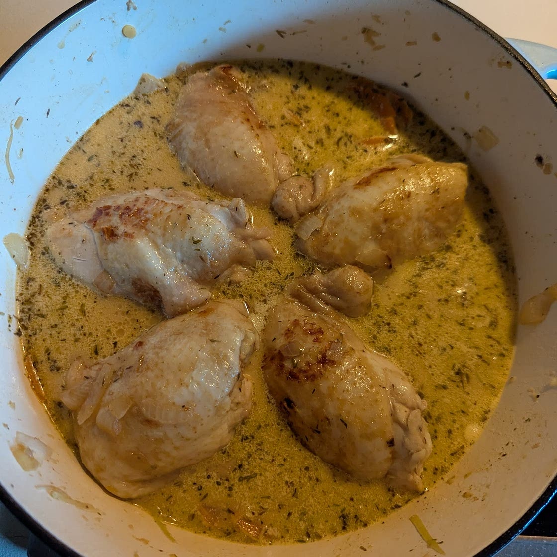 Creamy chicken stew