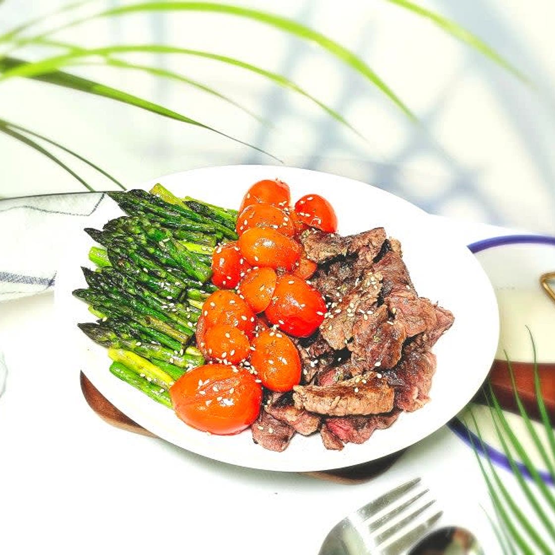 토마토 아스파라거스 볶음