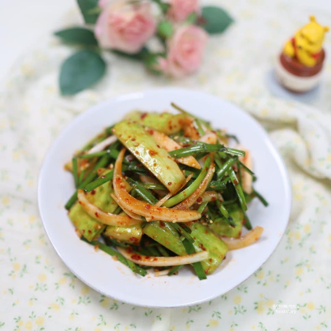 백종원 오이부추무침 레시피 새콤달콤 양념 만들기 오이무침 만드는법