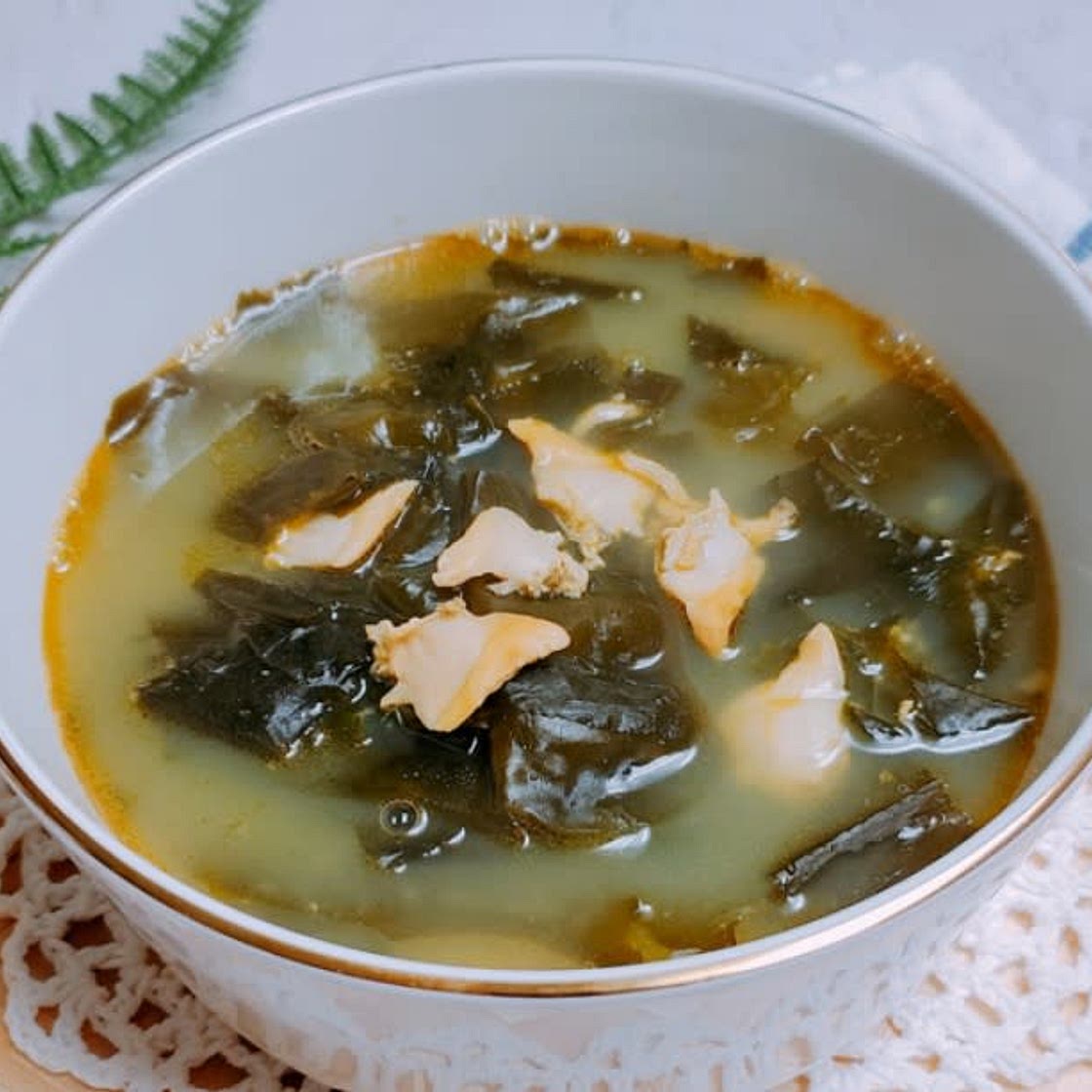 바지락살 미역국