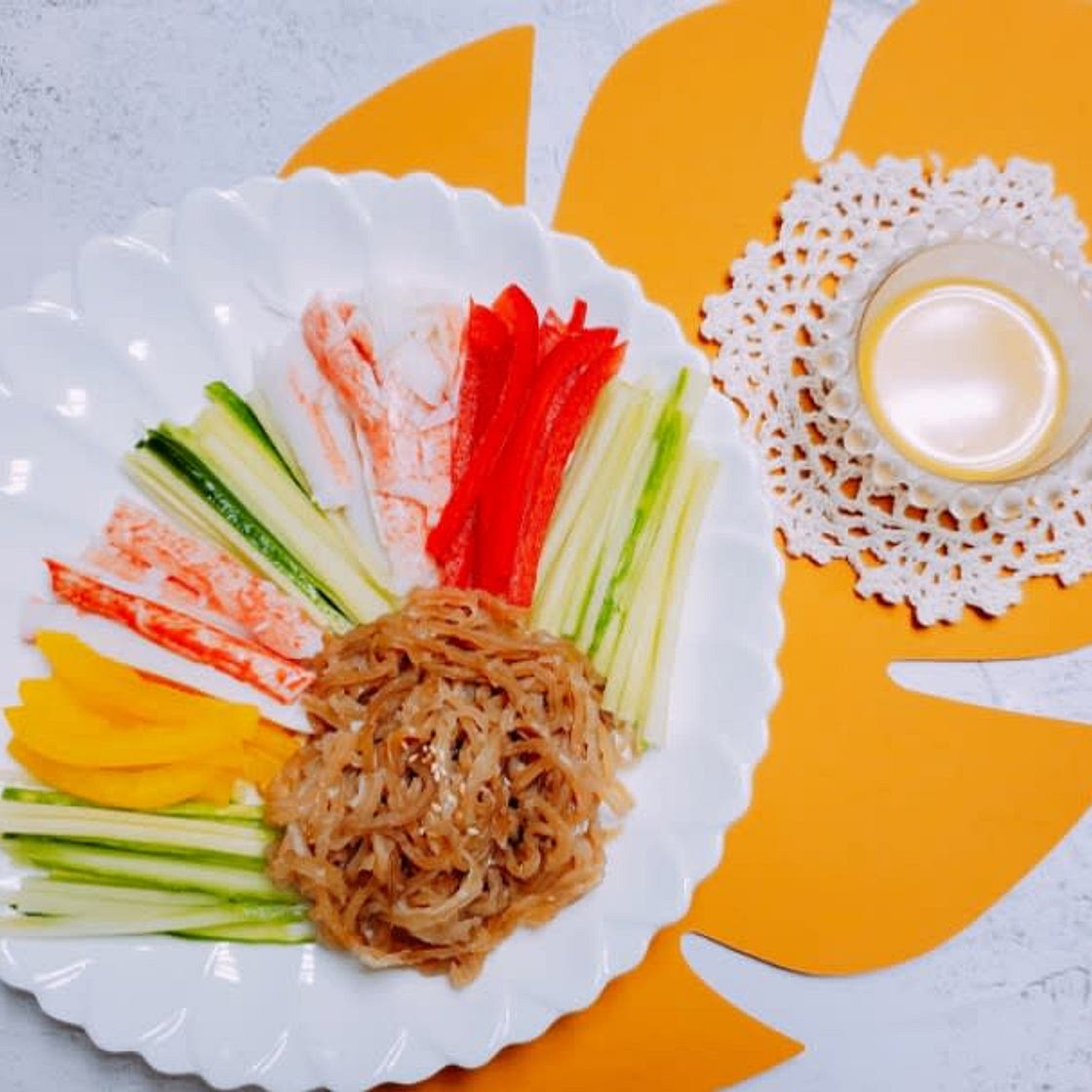 해파리 냉채 연겨자 소스