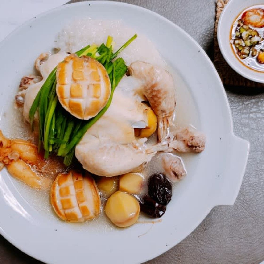 전기밥솥 전복 삼계탕