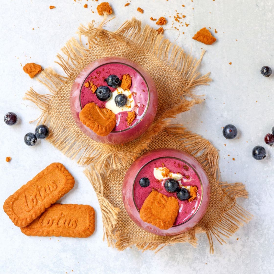 Blueberry Cheesecake Protein Smoothie