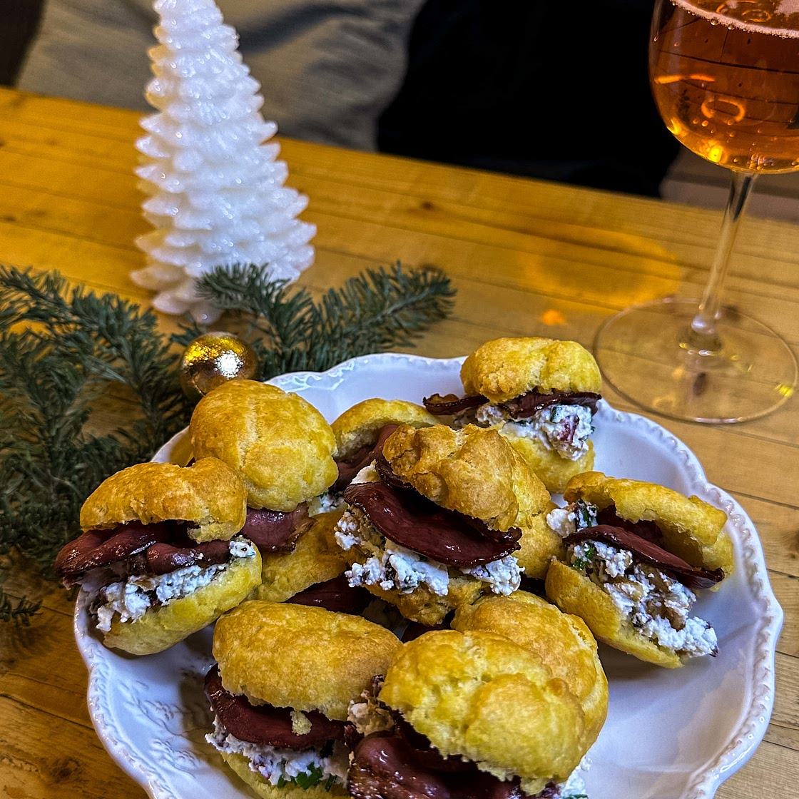 Petits choux salés 