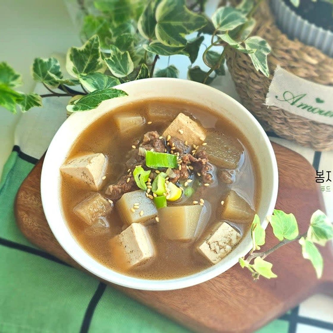 명절음식 제사탕국 끓이는 법 - 경상도 설날 소고기 탕국