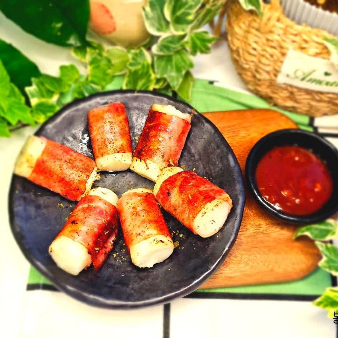 베이컨 떡말이 만들기