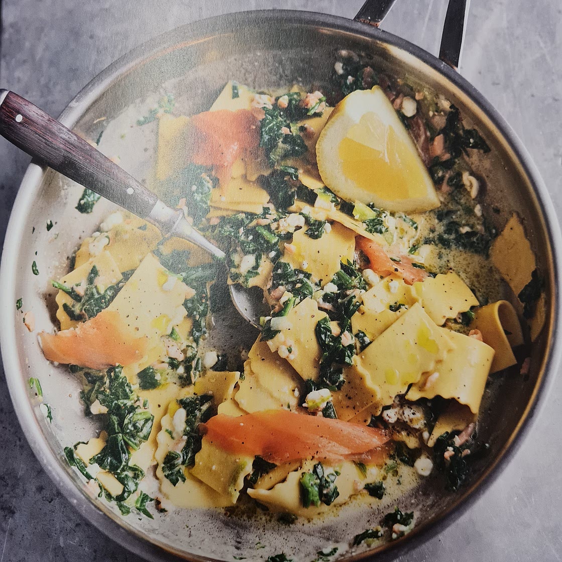 Pasta mit Räucherlachs