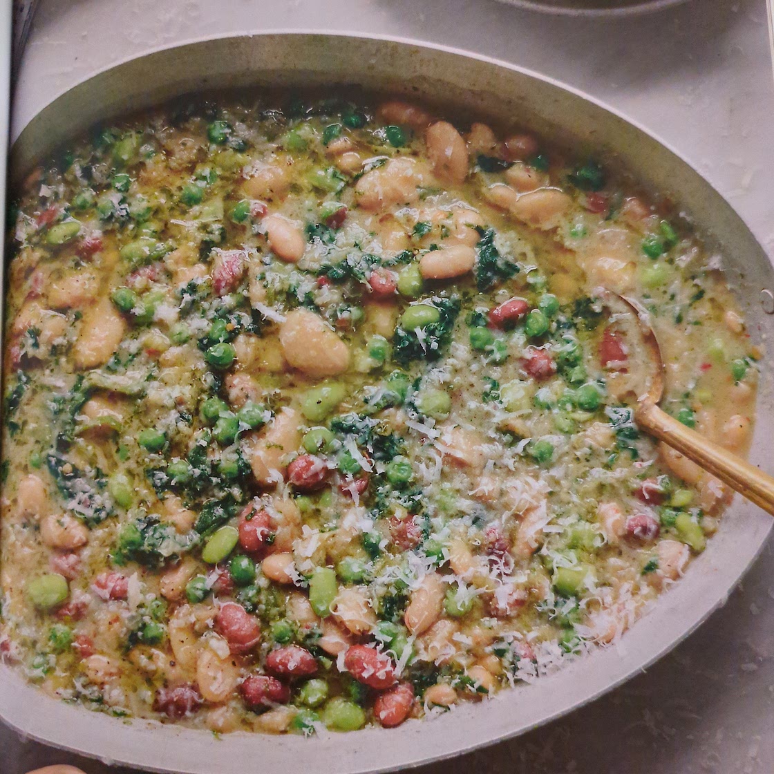 Braised Beans and Greens