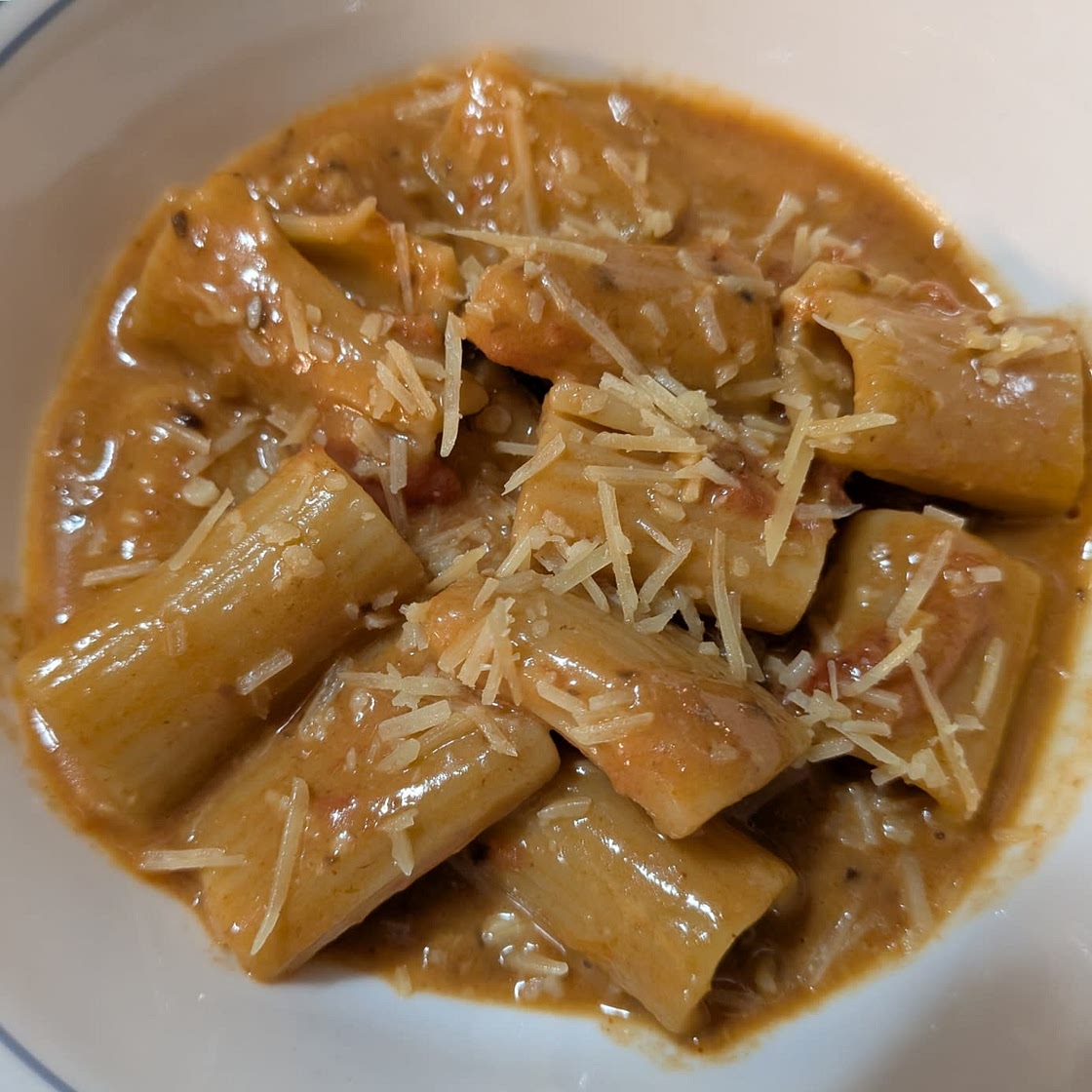 Vodka Rigatoni with Black Garlic Gochujang Butter