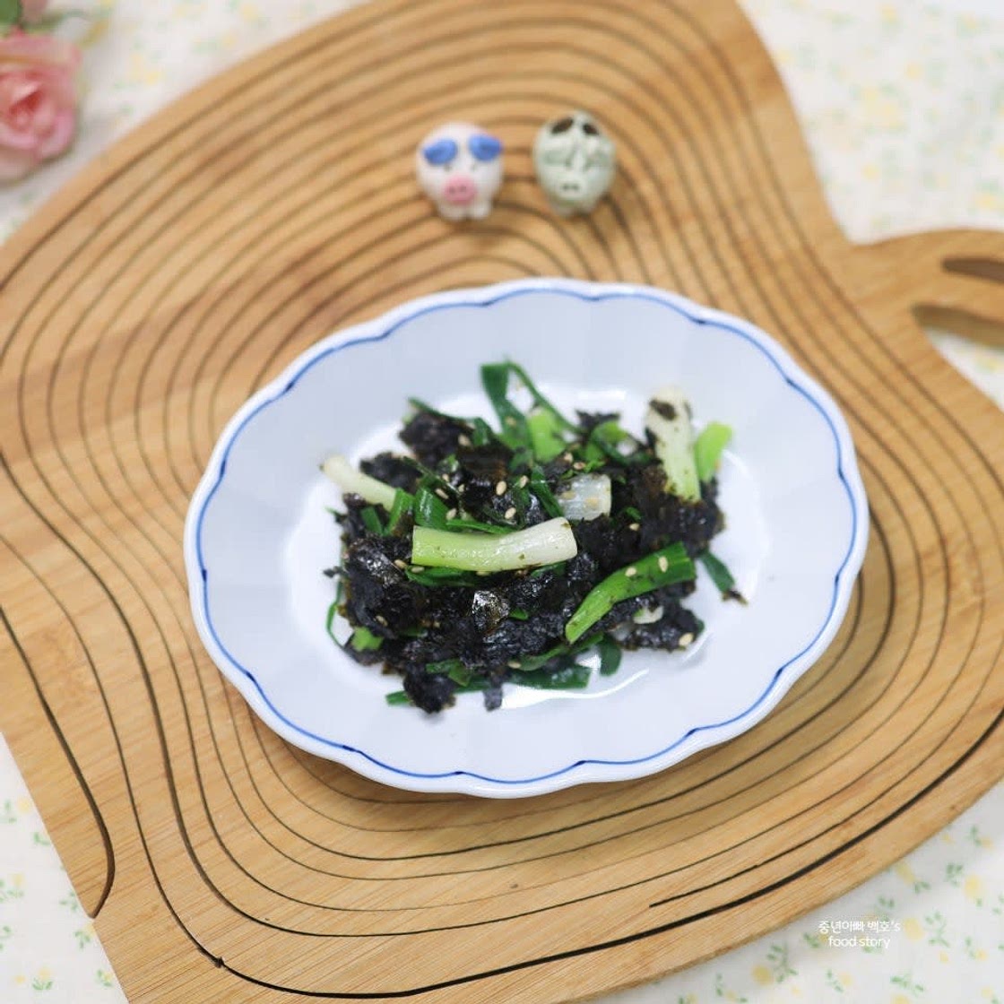 파 김무침 만드는법 쪽파무침 요리 마른 묵은김요리