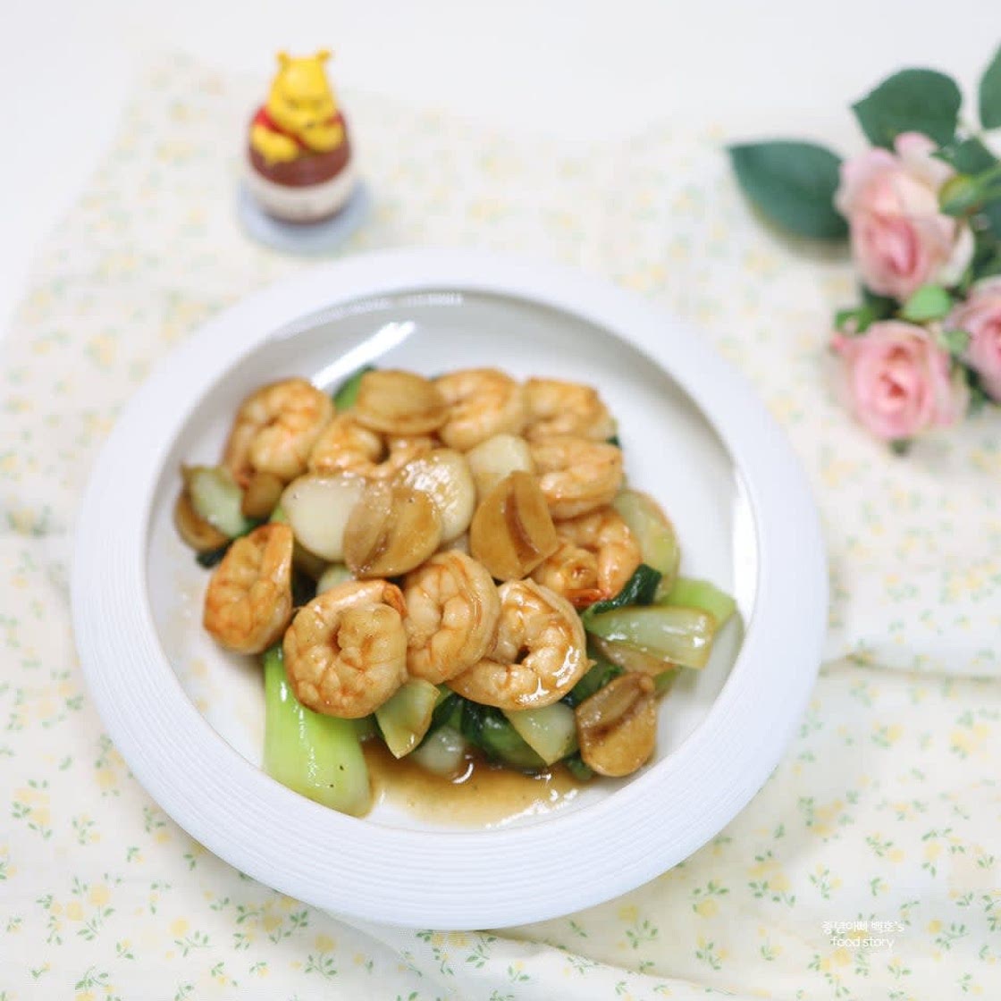 청경채 굴소스볶음 요리 새우볶음 만드는법