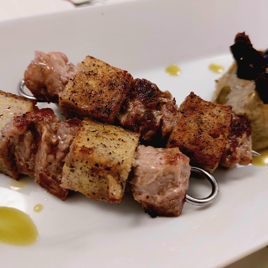 Skewers - Lamb and polenta