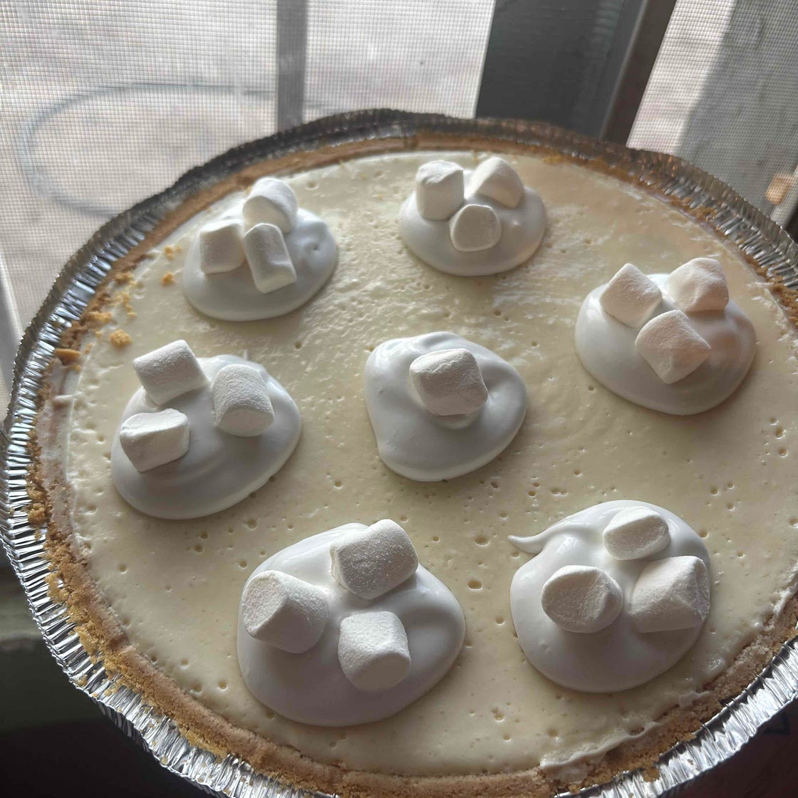 No-Bake Marshmallow Cheesecake 