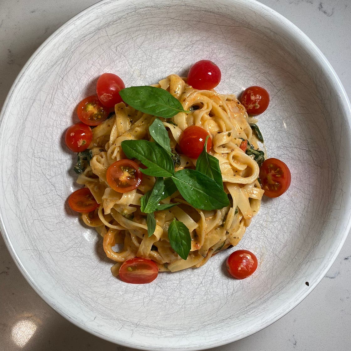 Basil & Tomato Pasta Nests