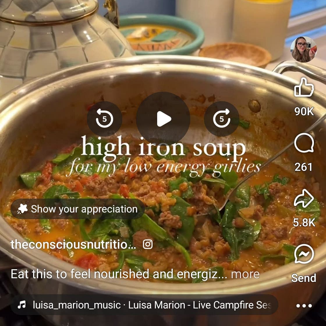 High iron soup
