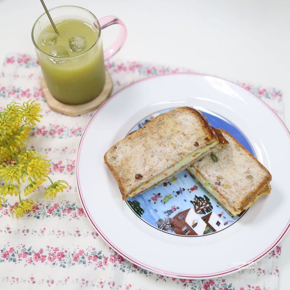 양배추계란 토스트 만들기 원팬 식빵 아침 토스트 레시피