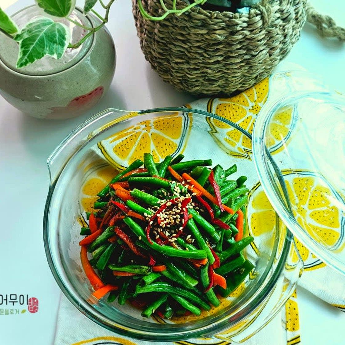 굴소스 그린빈볶음