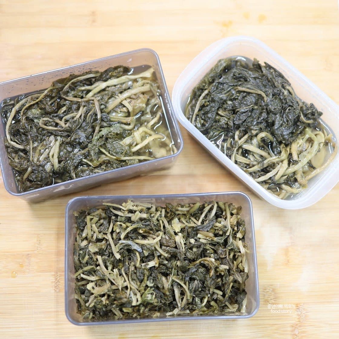 말린 시래기 삶는법 부드럽게 무청시래기 삶기