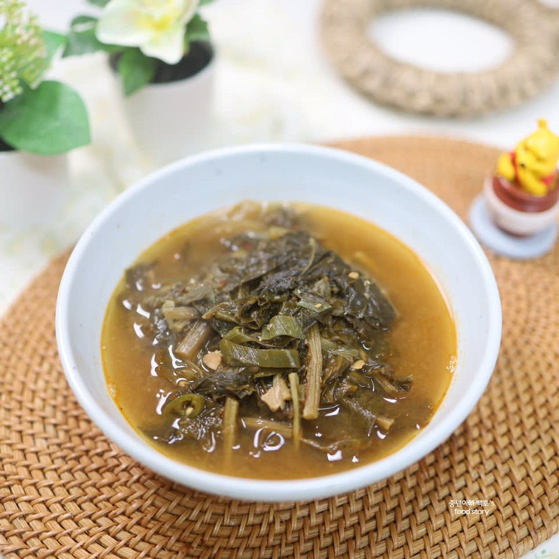 무청시래기 된장국 끓이기 들깨 시래기국 요리 레시피 시락국 끓이는법