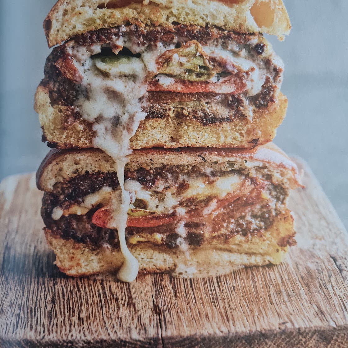 Gefüllter Beef-Burger