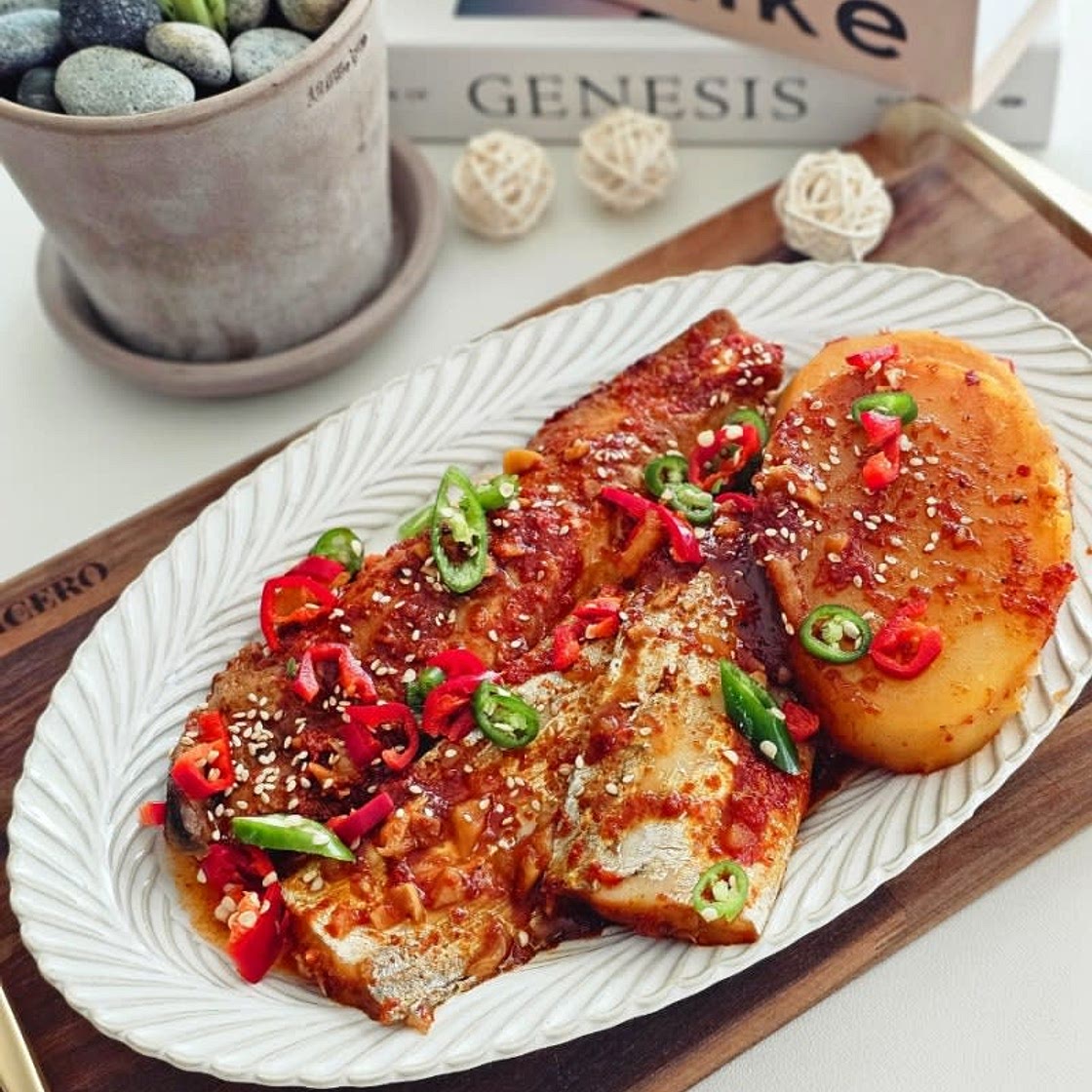 감자 고등어 갈치조림