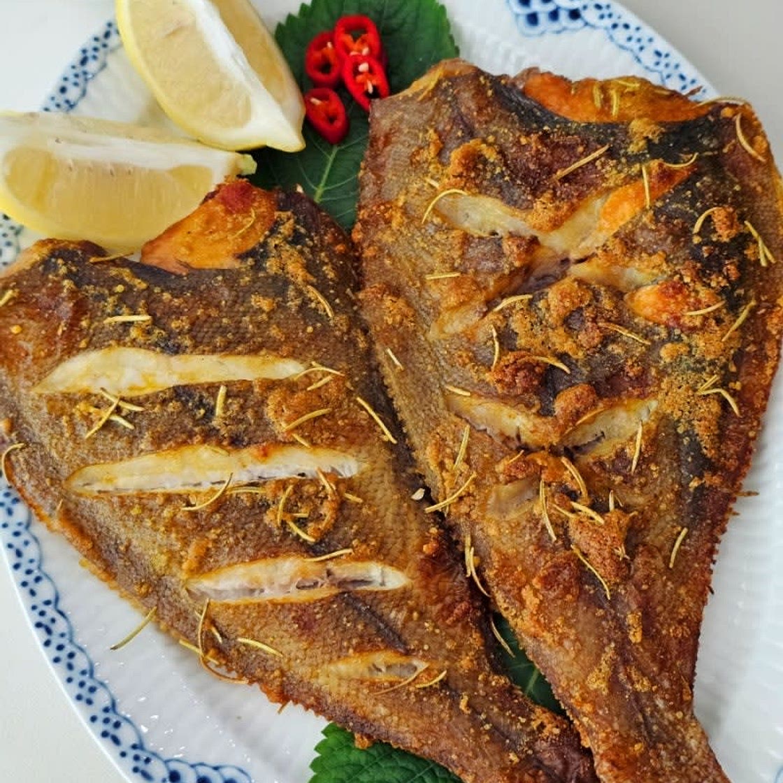 반건조 가자미 카레구이