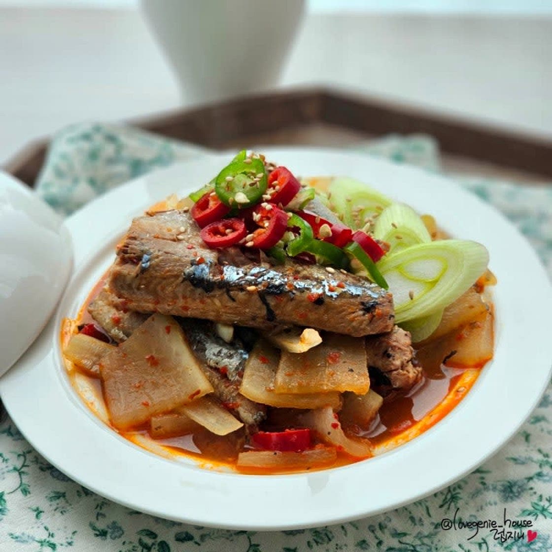 캔꽁치 조림