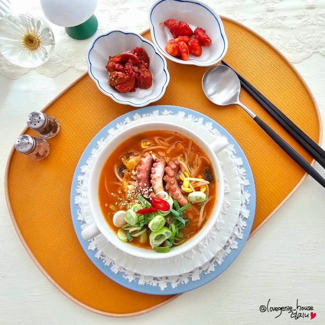 냉동낙지 김치죽