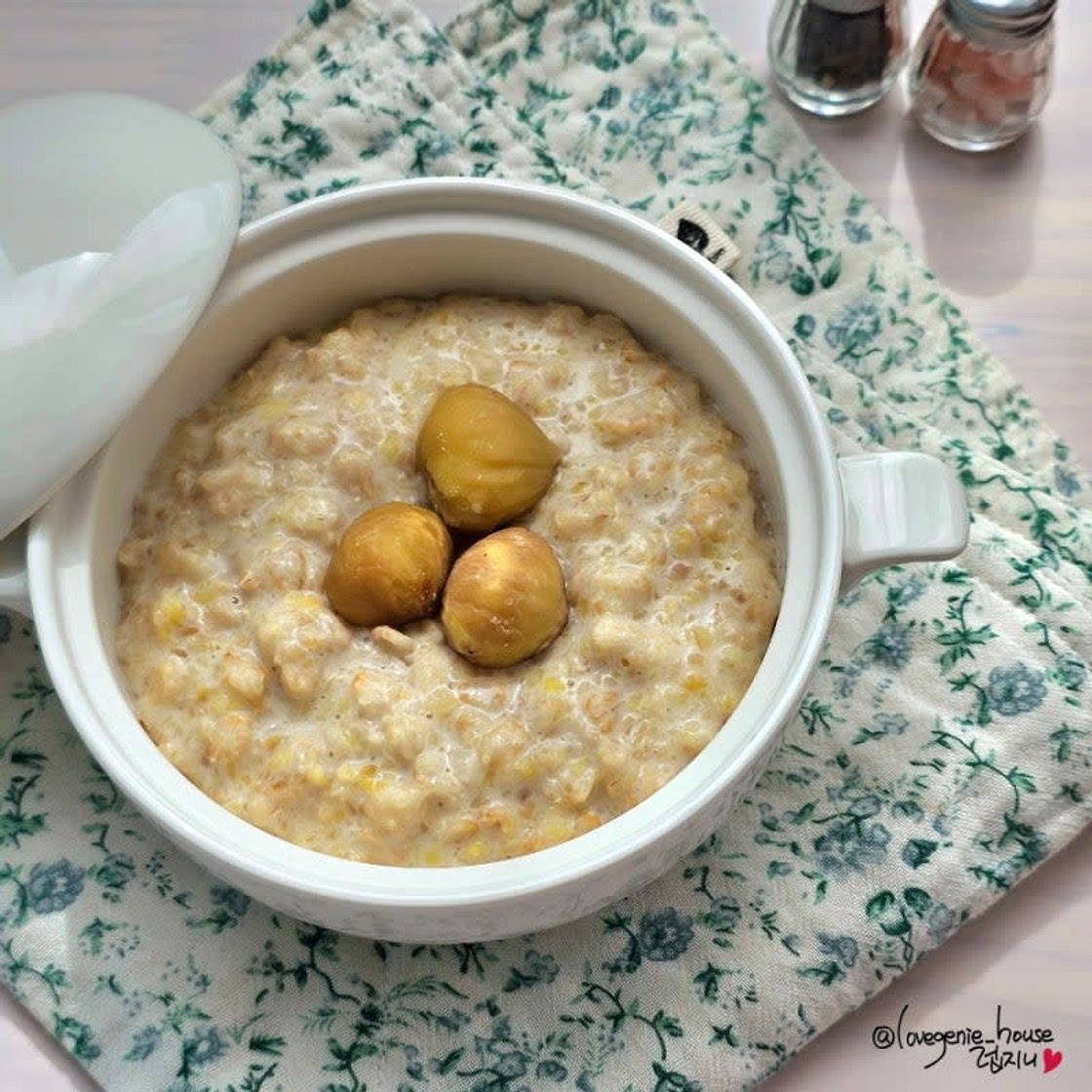 오트밀 밤타락죽