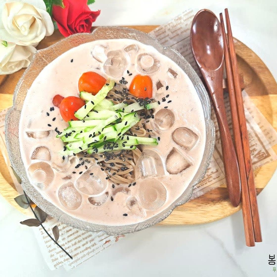 백태로 만드는 진한 콩국수