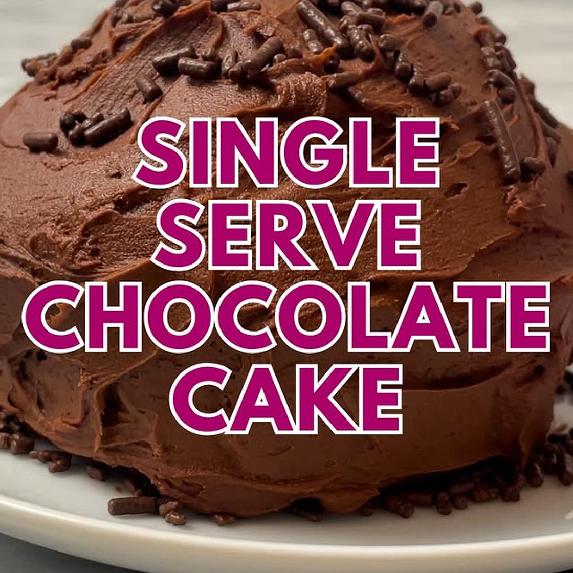 SINGLE SERVE CHOCOLATE CAKE