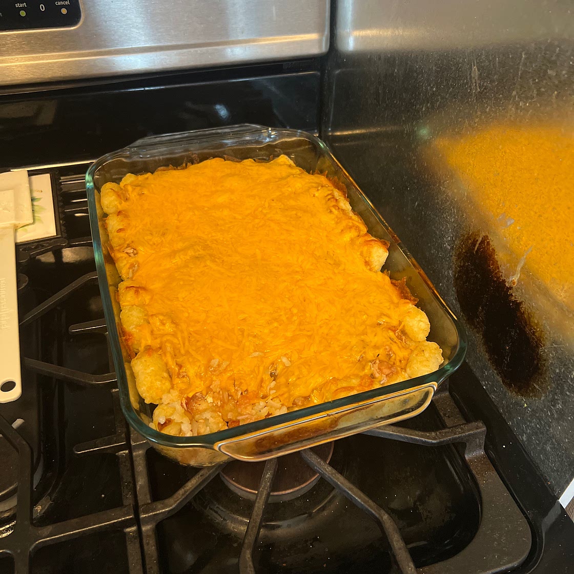 BBQ Chicken Tater Tot Casserole