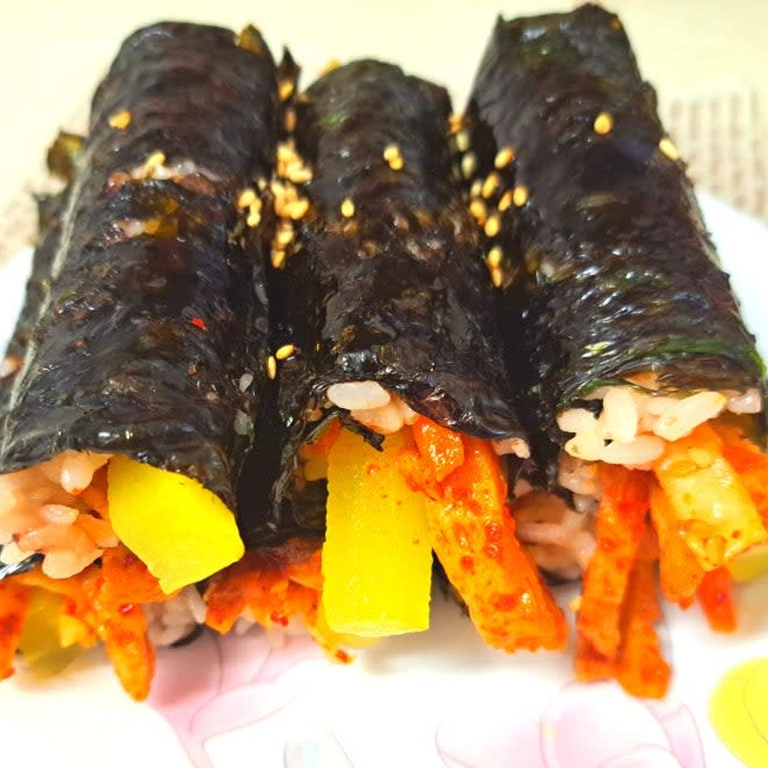 간단 아침 야채 어묵 김밥 만들기