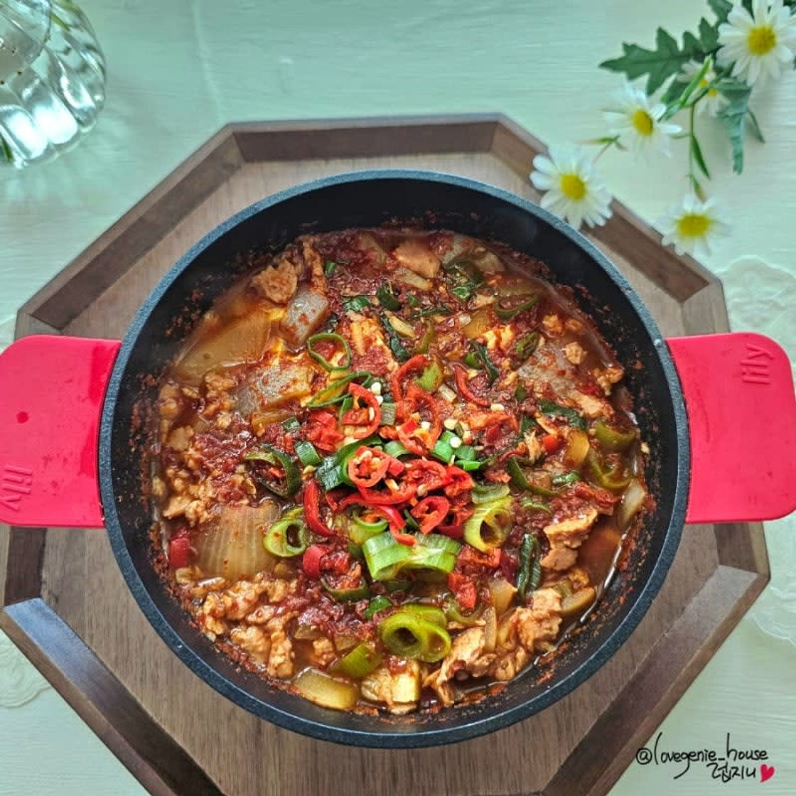 스팸 두부 짜글이