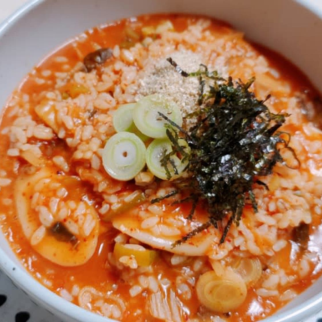 백종원 해장 김치덕죽