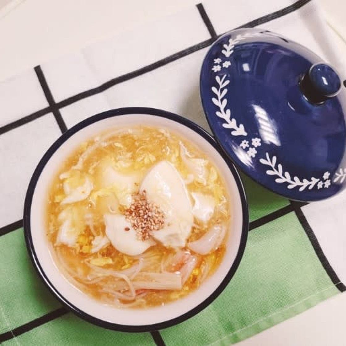 순두부 게살 스프