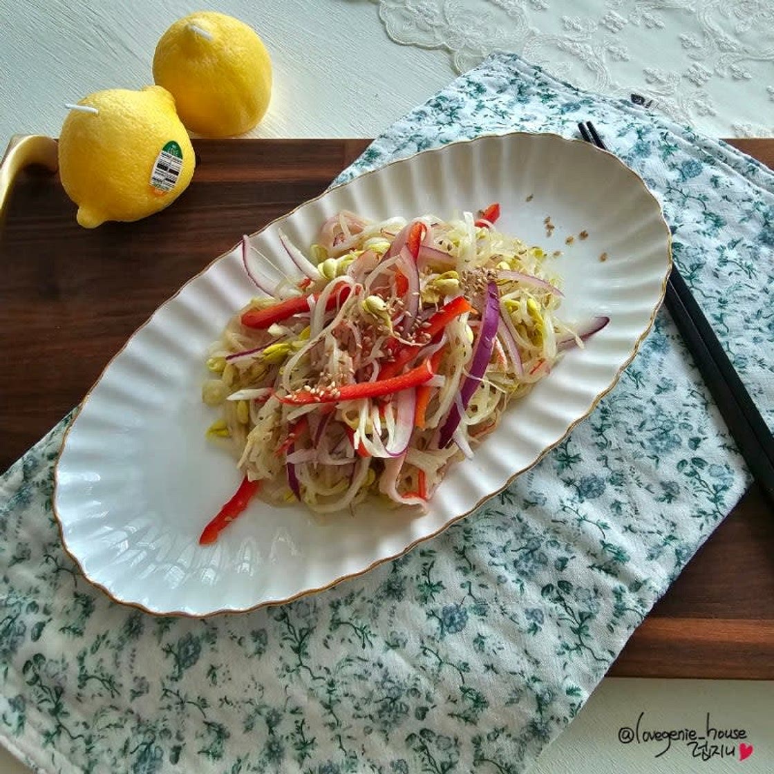 맛살 콩나물 냉채