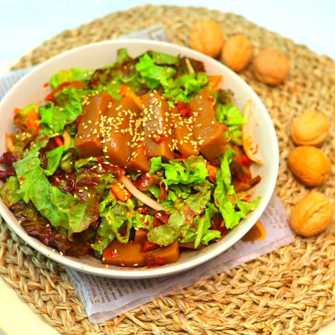 달래장 도토리묵 무침