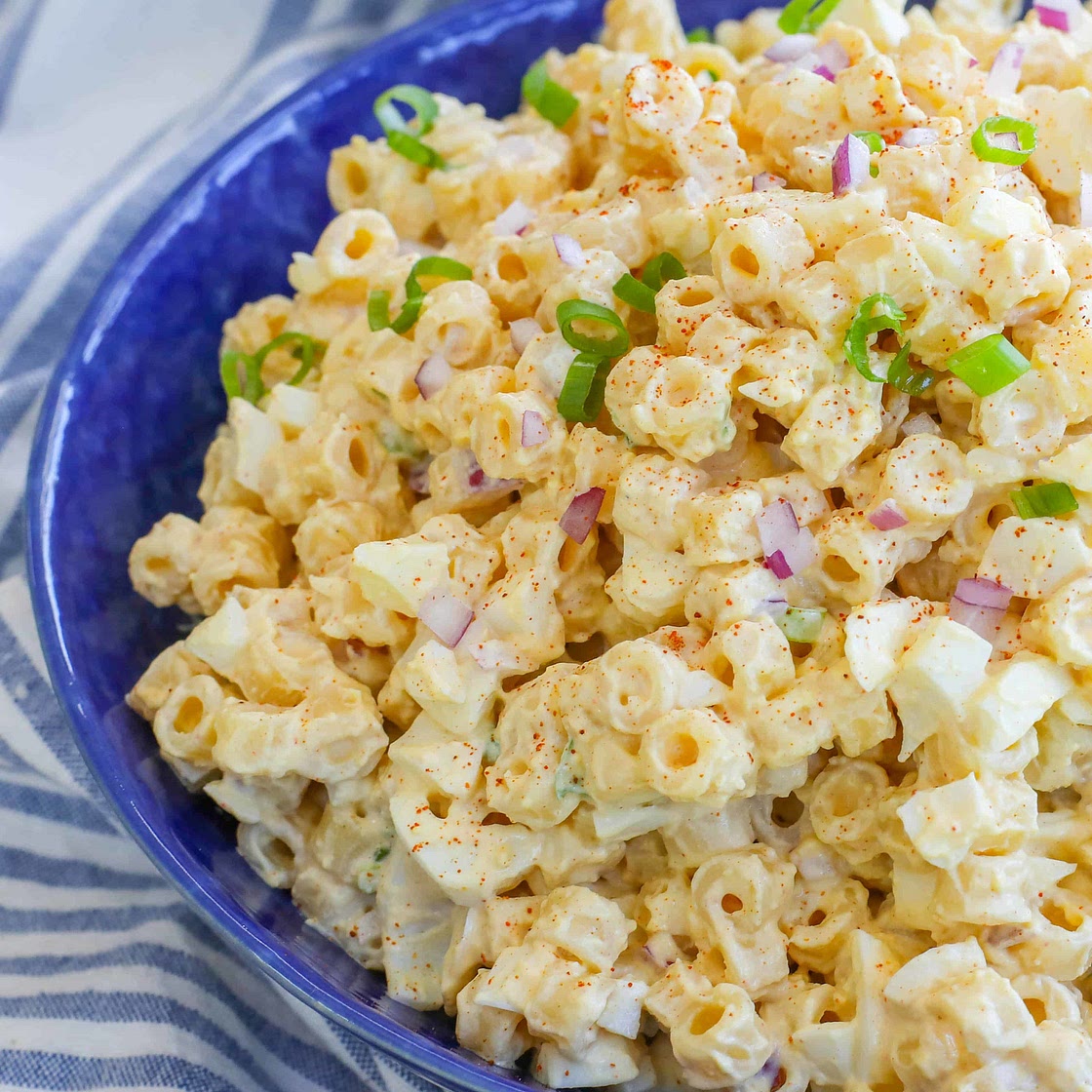 Deviled Egg Pasta Salad Plate