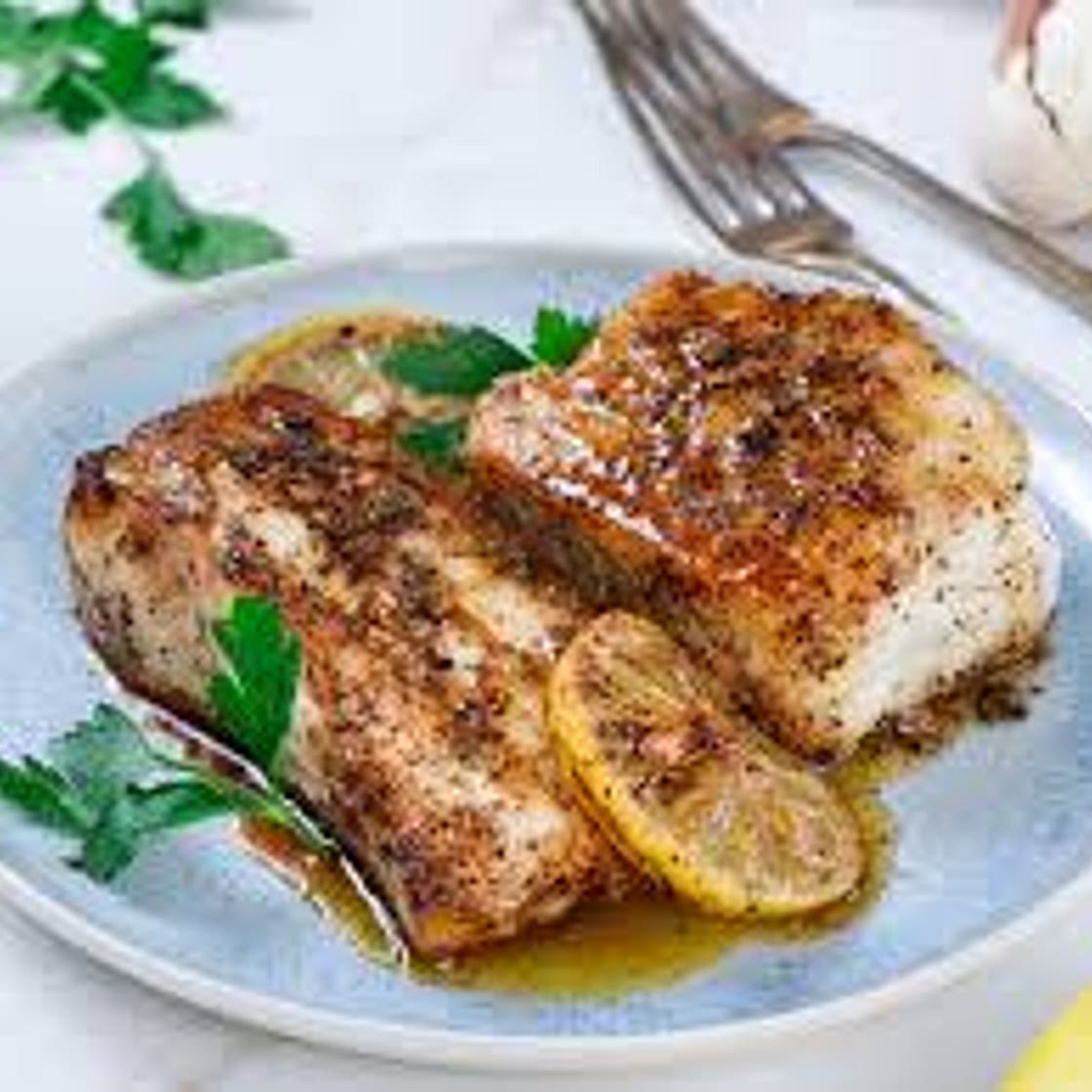 Pan-Seared Sea Bass with Lemon-Butter Sauce