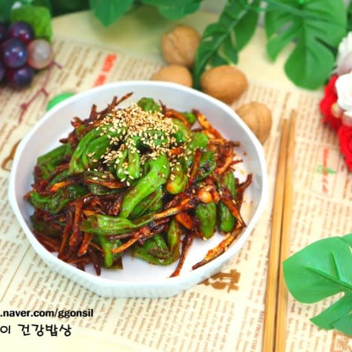 꽈리고추 고추장 멸치볶음