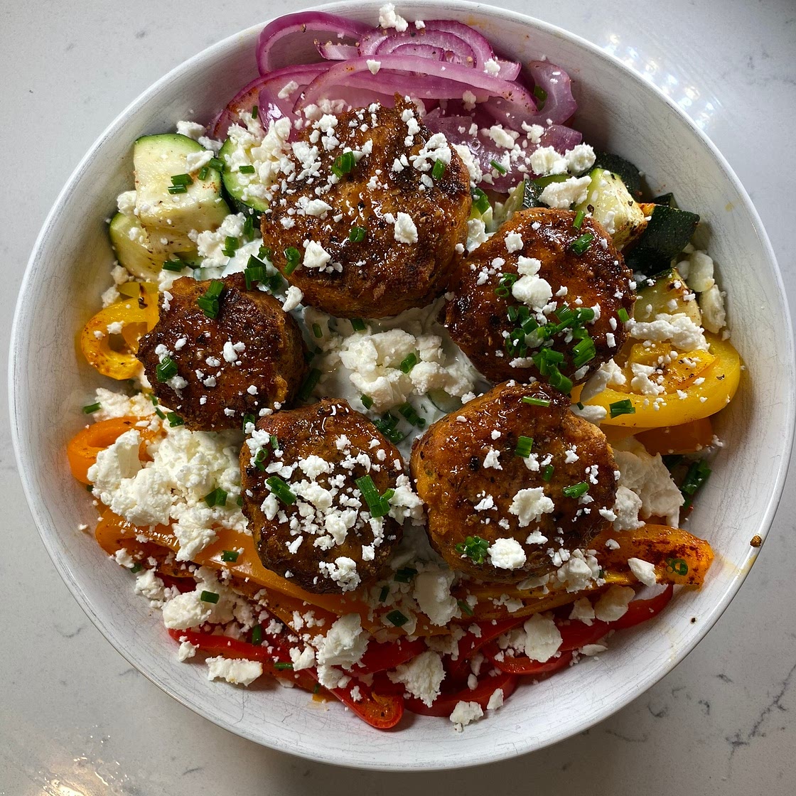 Mediterranean Meatball Bowl
