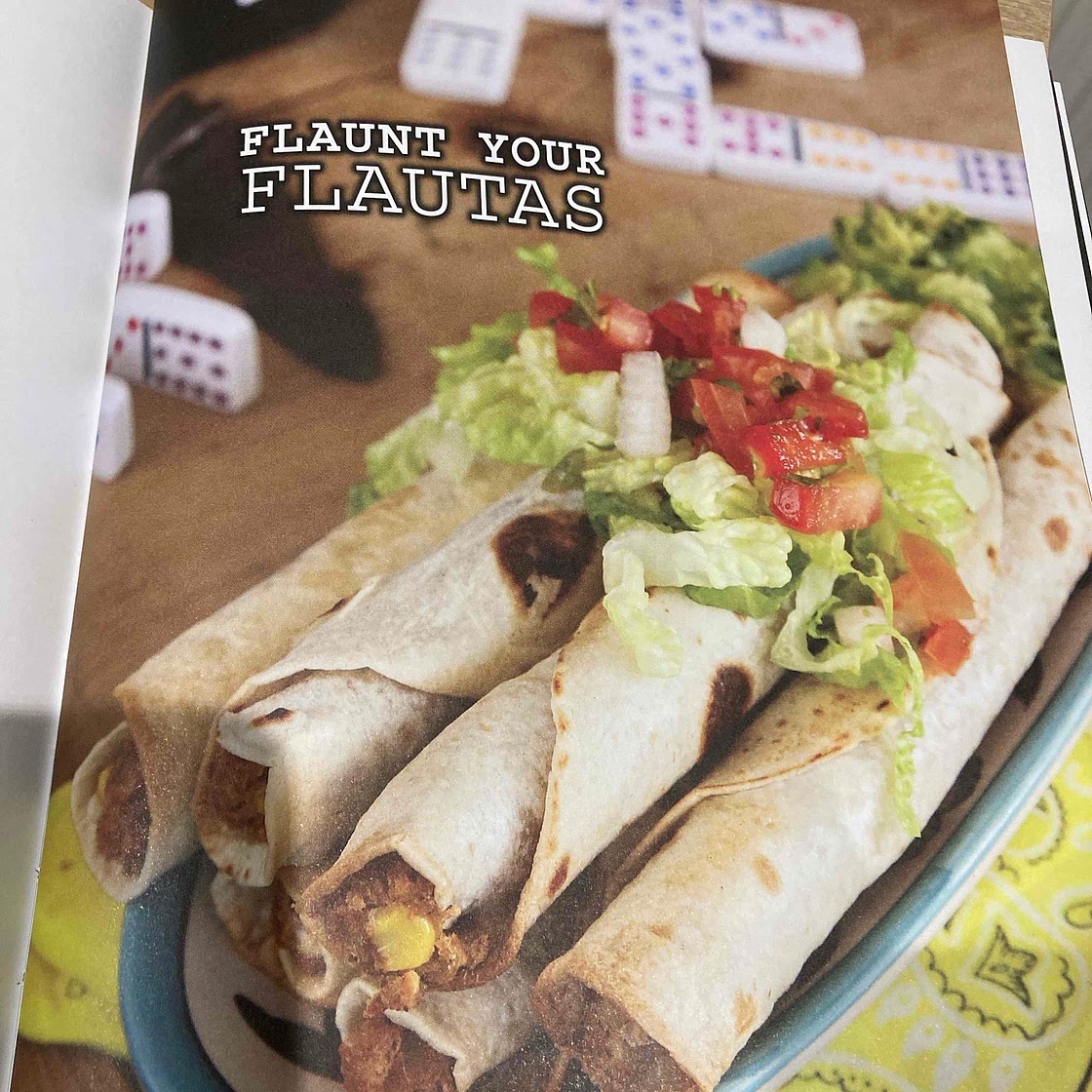 Sweet corn and green chile baked flautas 