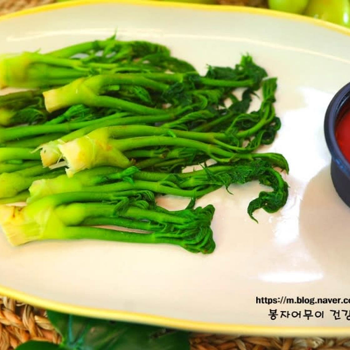 봄나물 두릅 데치기