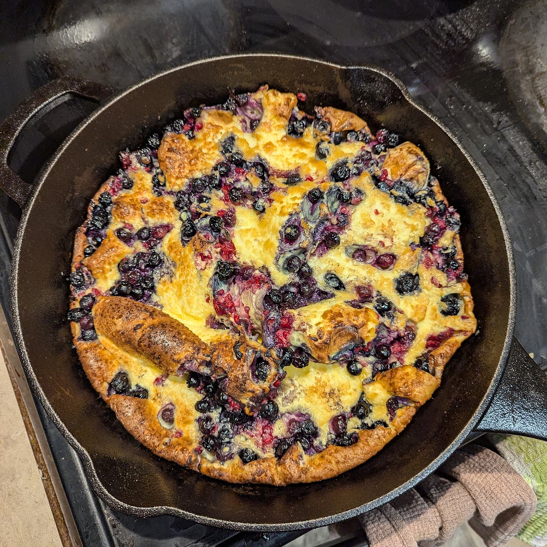 Lemon Blueberry Dutch Baby