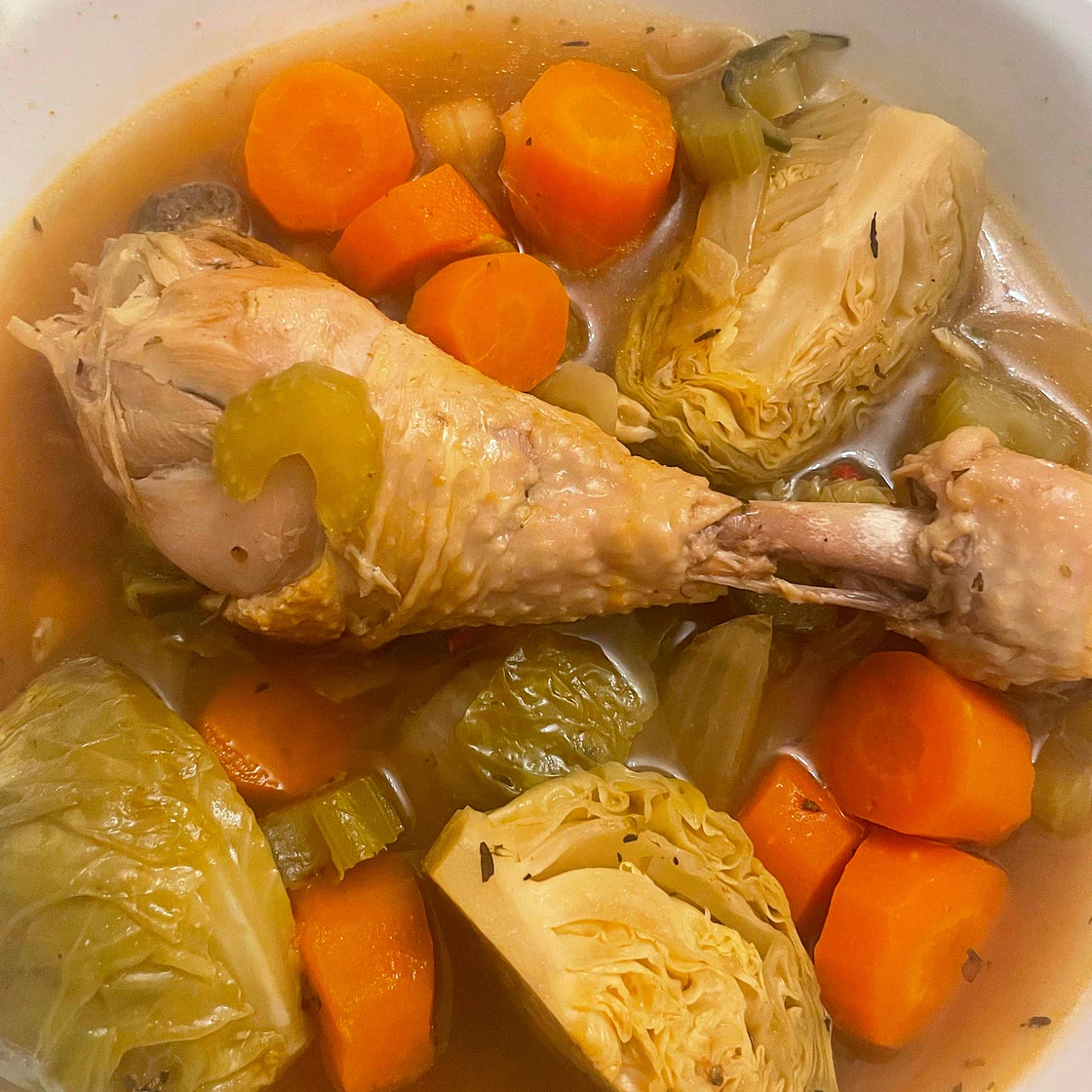 Chicken and vegetable soup