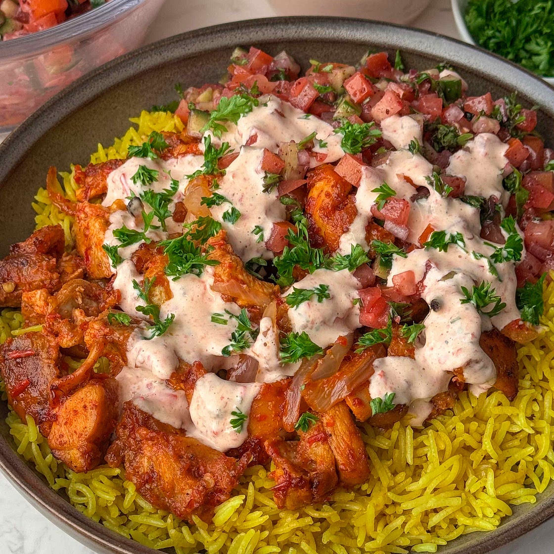 Harissa Chicken Bowls 