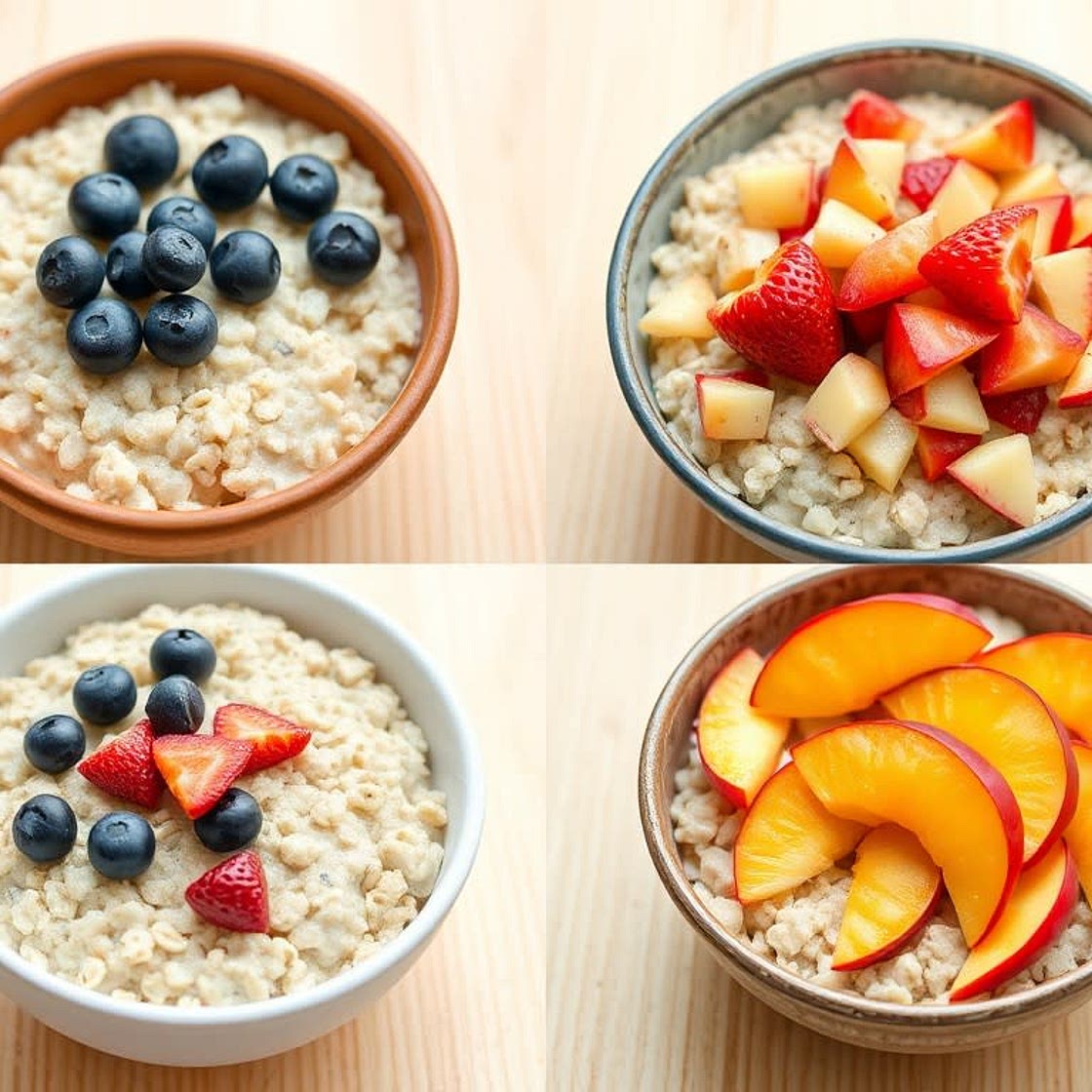 Egg White Oatmeal and Fruit