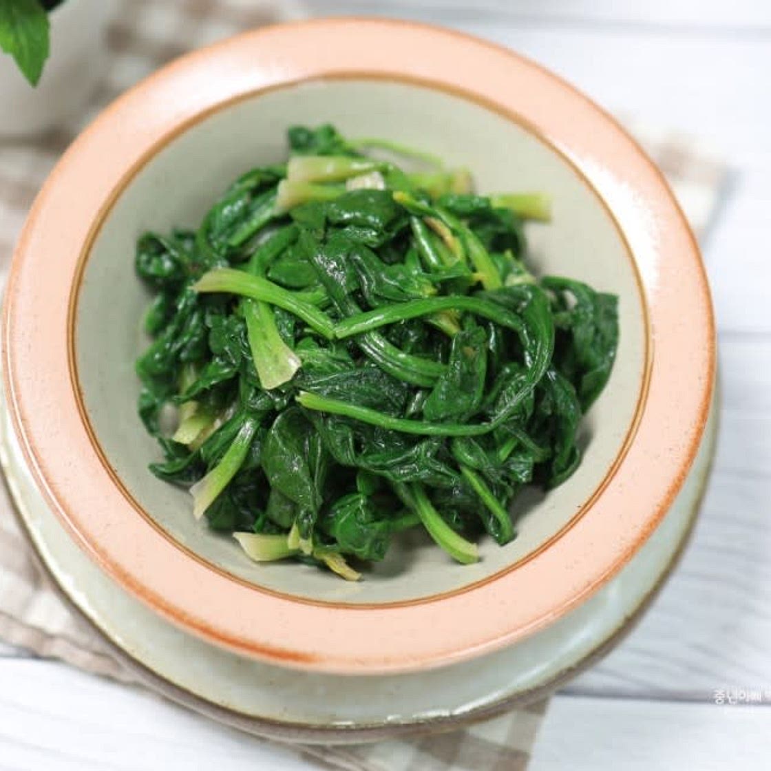 시금치나물무침